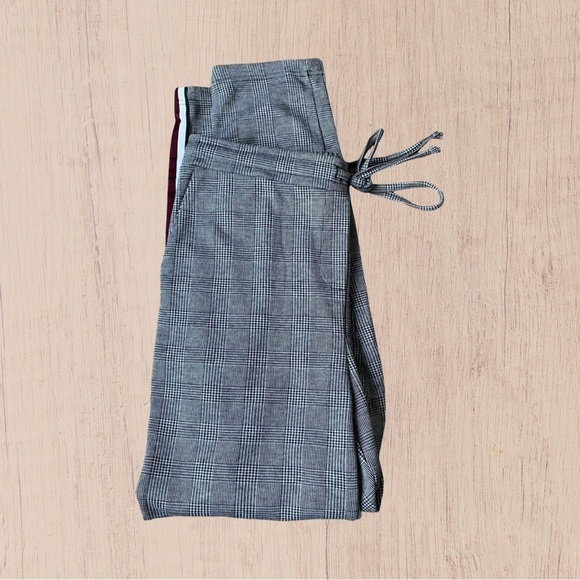 Womens Plaid drawstring trousers Medium - Picture 3 of 8